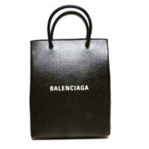 BALENCIAGA Shopping Phone Hold Bag Black